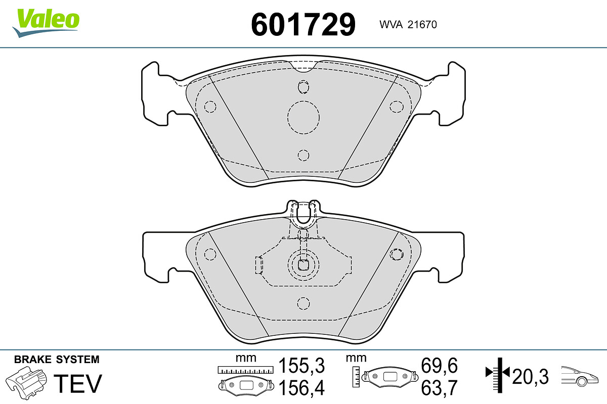 BRAKE PADS MERCEDES E-CLASS FR